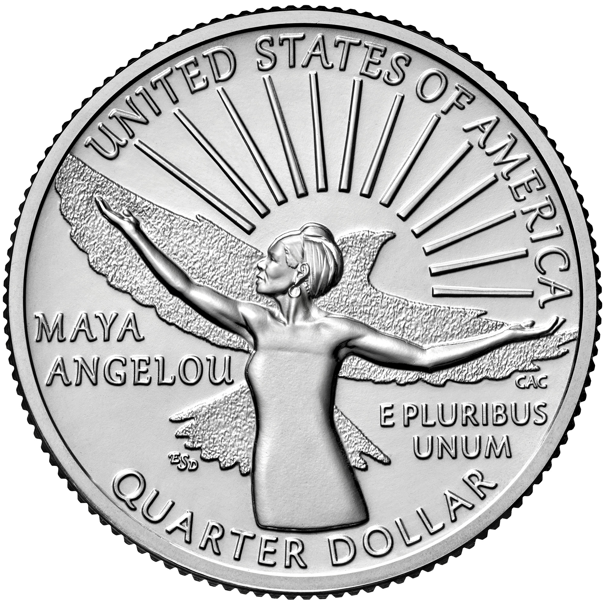 American Women quarters — reverse, Maya Angelou
