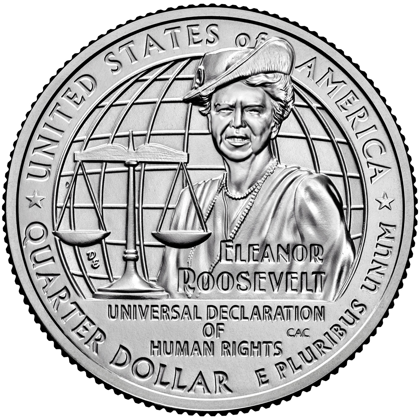 2023 Eleanor Roosevelt quarter reverse